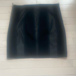 RAG & BONE Suede Skirt with Gold Zippers. Size 8